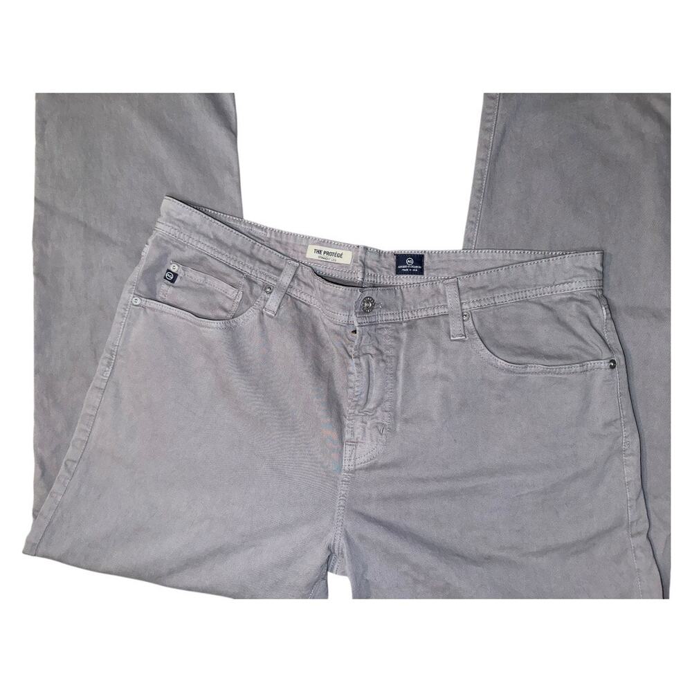 Adriano Goldschmied Mens The Protege AG Jeans Sz 40x34 Stone Gray straight leg - Picture 6 of 12